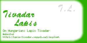 tivadar lapis business card